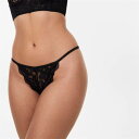 ジャック ウィルス Jack Wills 【 Vanessa Thong Women Black 】 インナー 下着 ナイトウェア レディース インナー 下着 ランジェリー ショーツ その他 レディース 黒色 ブラック