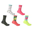 Hot Tuna 【 Crew Socks 5Pk Ladies Women Multi-69 】 クルー ソックス・靴下 インナー 下着 ナイトウェア レディース 靴下 レッグウェア 靴下 レディース