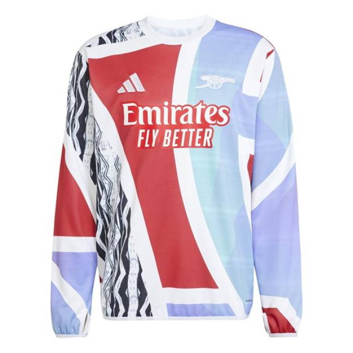アディダス Adidas 【 Arsenal Pre Match Drill Top 2024 2025 Adults Men Better Scarlet 】...