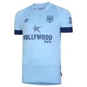 アンブロ Umbro 【 Brentford Away Shirt 2023 2024 Adults Men Blue 】 スポーツ アウトドア サッカー フッ...