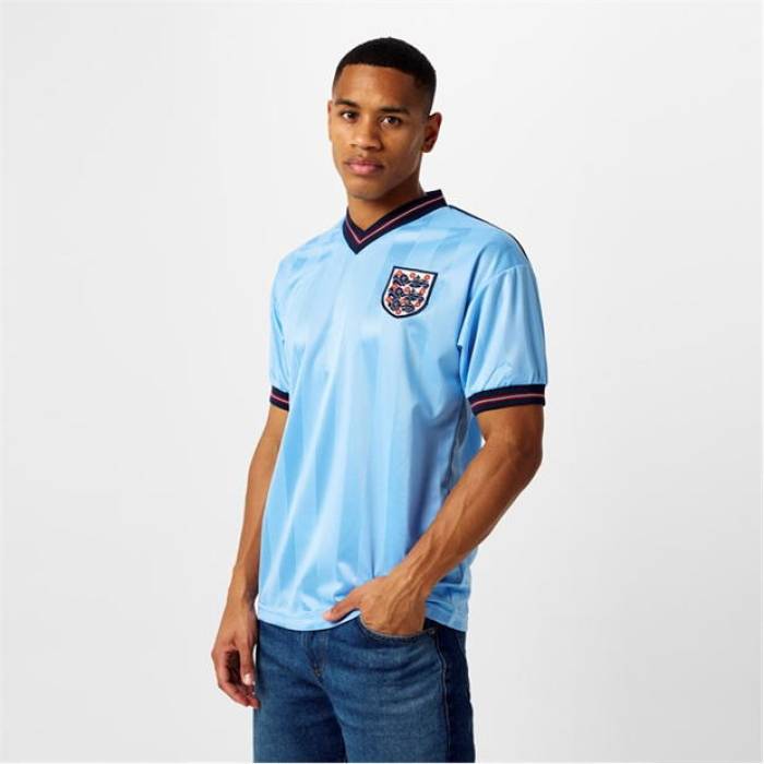Score Draw 【 England 1986 Third Shirt Mens Men Blue 】 メンズ スポーツ アウトドア サッカー フットサル ...