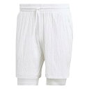アディダス Adidas 【 Pro Two-In-One Seersucker Tennis Shorts Mens Men 】 プロ テニス ショーツ メン...