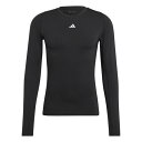アディダス Adidas 【 Techfit Aeroready Long Sleeve Long-Sleeve Top Sn99 Men 】 Sleeve ス...