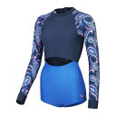 スピード Speedo 【 Long Sleeve Swimsuit Womens Women Sprblue/Sevres 】 Sleeve スリーブ 水着 ...