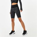 Everlast 【 Seamless Camo Cycling Shorts Women Black 】 カモ柄 ショーツ スポーツ アウトドア ヨガ ピラテ...