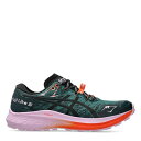 アシックス Asics 【 Fuji Lite 5 Trail Running Shoes Womens Women Rny Lake/Blk 】 ライト シュ...