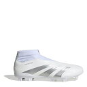 アディダス Adidas 【 Predator 24 League Laceless Firm Ground Football Boots Men White/...