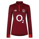 アンブロ Umbro 【 England Rugby Ladies Midlayer Top 2023 Women Tibetan Red 】 ラグビー スポー...