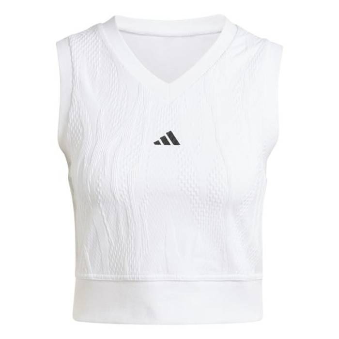 ǥ Adidas  Tennis Pro Aeroready Crop Top Womens Women White  ƥ˥ ...