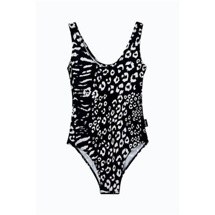 Hype 【 Animal Swimsuit Ld99 Women Black 】 水着 スポーツ アウトドア 水泳 競技水着 レディース競技水着 レディース 黒色 ブラック