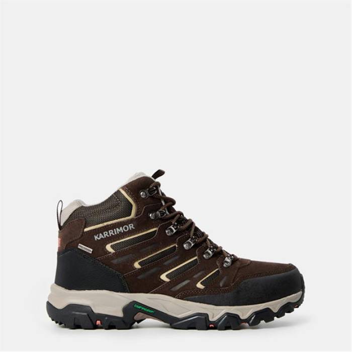 Karrimor 【 Mount Mid Mens Waterproof Walking Boots Men Brown 】 ミッド メンズ ブーツ 靴 メンズ靴 ウォーキングシューズ メンズ 茶色 ブラウン