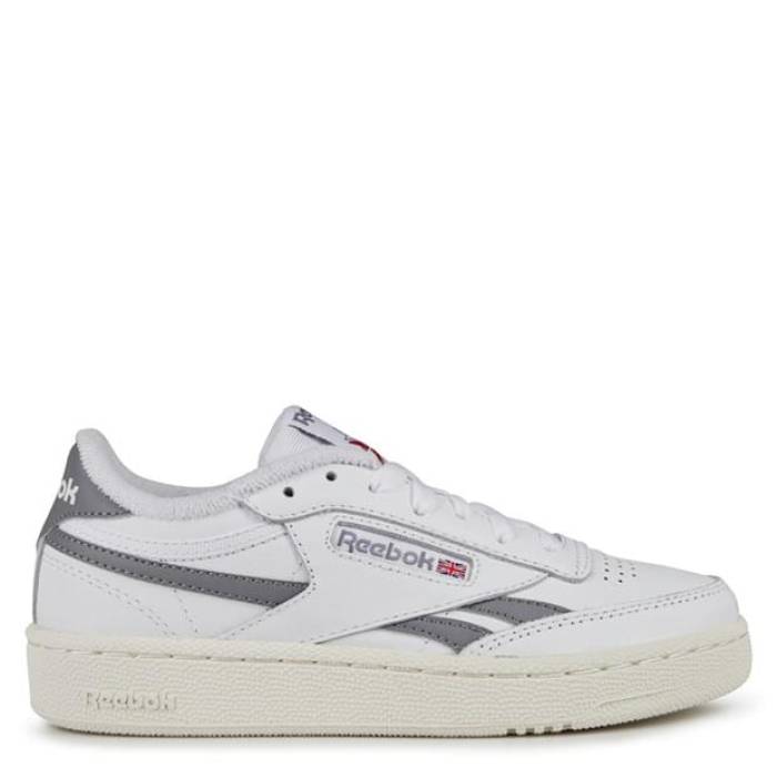 リーボック Reebok 【 Club C Revenge Shoes Mens Men White/Grey/Chlk 】 クラブ シューズ 運動靴 メンズ 靴 メンズ靴 スニーカー メンズ 白色 ホワイト 灰色 グレー