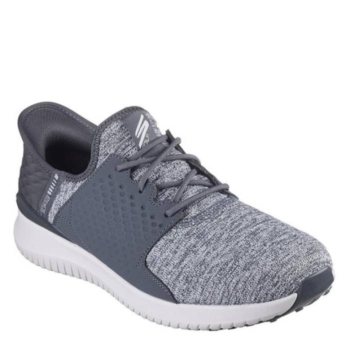 スケッチャーズ Skechers 【 Reverse Slip In Mens Trainers Men Grey 】 リベンジ メンズ シューズ スニーカー 靴 メンズ靴 スニーカー メンズ 灰色 グレー
