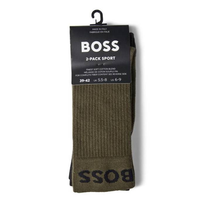ܥ Boss  2 Pack Sport Crew Socks Mens Men Open Green 362  롼 å...