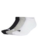 アディダス Adidas 【 3-Pack Cushioned Low-Cut Socks Juniors Kids Medium Grey He 】 3個入 ...