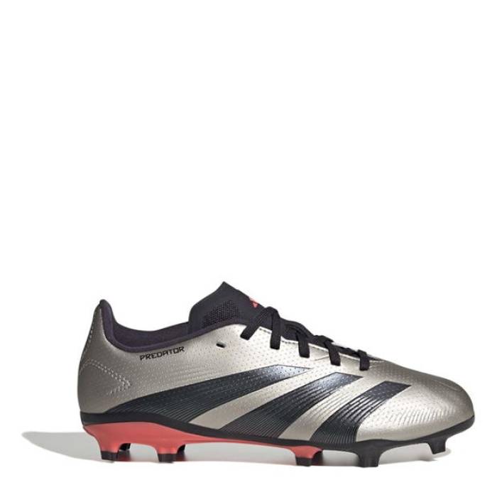 ǥ Adidas  Predator League Children's Firm Ground Football Boots Kids Silver/Black  ץǥ եåȥܡ ֡ ݡ ȥɥ å եåȥ å 塼 ѥ å