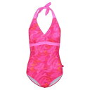 Regatta 【 Flavia Swimming Costume One Piece Swimsuit Womens Women Pink Fus Palm ...