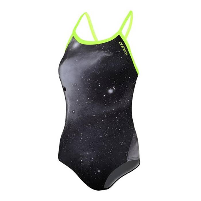 Zone3 【 Bound Back Swim Suit Women Grey/Yellow 】 スーツ スポーツ アウトドア 水泳 競技水着 レディース競技水着 レディース 灰色 グレー yellow 黄色・イエロー