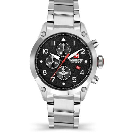 Swiss Military Hanowa 【 Stainless Steel Sports Analogue Watch Unisex Slvr 】 ステンレス Steel スティール Watch ウォッチ・時計 腕時計 男女兼用腕時計 ユニセックス Swiss Military Hanowa 【 Stainless Steel Sports Analogue Watch Unisex Slvr 】 ステンレス Steel スティール Watch ウォッチ・時計 腕時計 男女兼用腕時計 ユニセックス