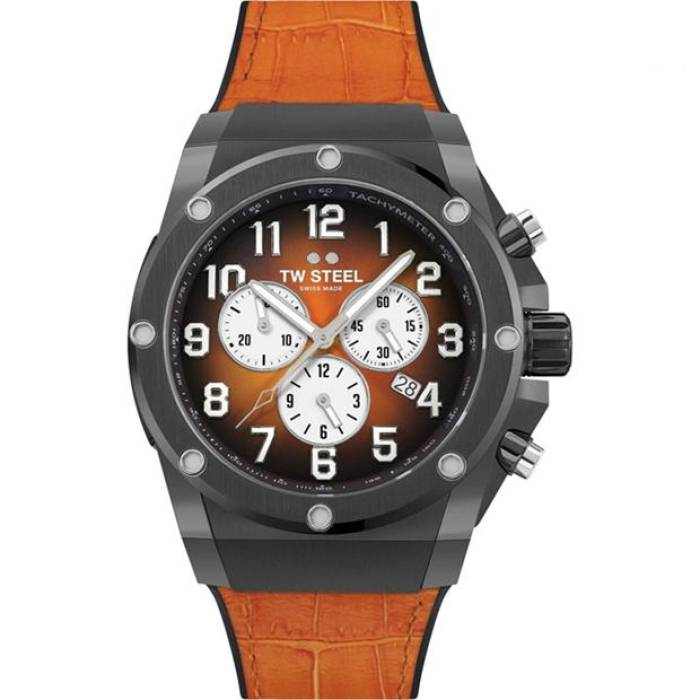Tw Steel  Steel Ace Watch Ace133 Unisex Black And Orange  Steel ƥ  Watch å ӻ ˽ӻ ˥å  ֥å orange 