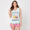 Be You 【 Jersey Pina Colada Shortie Pyjama Set Women 】 ジャージ パジャマ インナー 下着 ナイトウェア ...