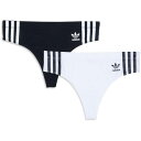アディダス Adidas Originals 【 Comfort Flex Cotton Thong 2-Pack Women Assorted 】 2個入 イ...