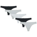 Miso 【 5Pk Thong Ld Women Black/Grey 】 インナー 下着 ナイトウェア レディース インナー 下着 ランジェリー ショーツ ...