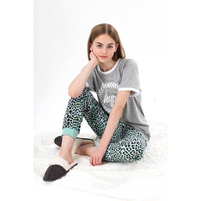 Hype  Leprd Crst Pj In99 Kids Grey  å ٥ӡ ޥ˥ƥ åեå ʥȥ ...