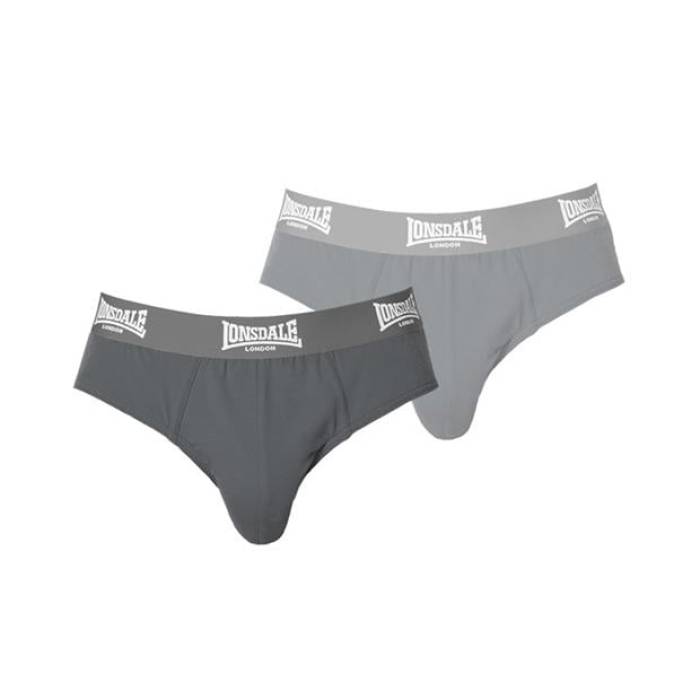 Lonsdale  2Pk Brief Mens Men Grey   ʡ  ʥȥ  ʡ  ֥...