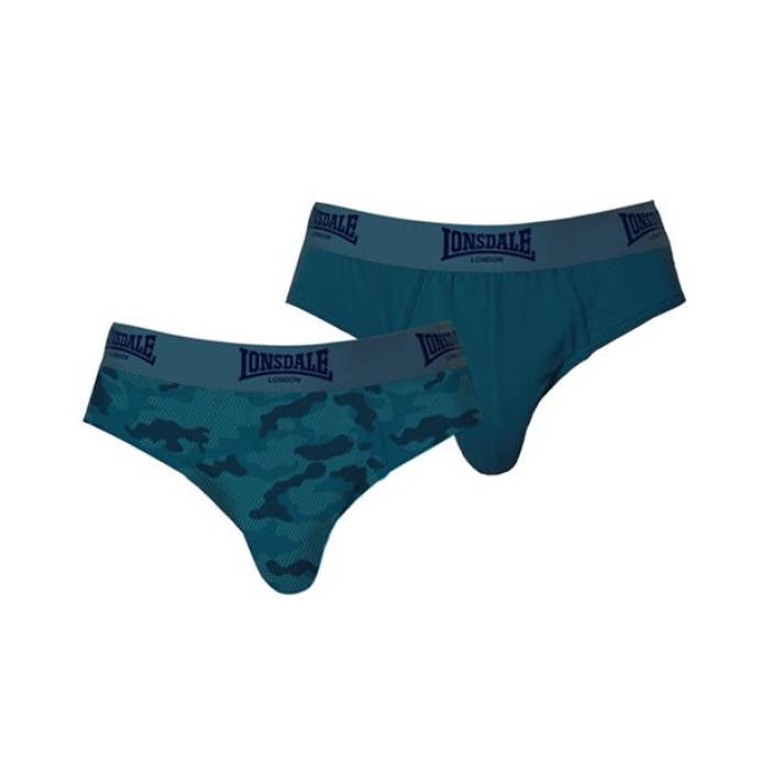 Lonsdale  2Pk Brief Mens Men Blue Camo   ʡ  ʥȥ  ʡ ...