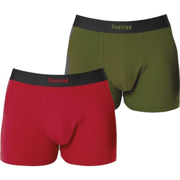 Firetrap  2 Pack Trunks Men Red/Green  ʡ  ʥȥ  ʡ  ܥ...