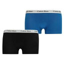 カルバンクライン Calvin Klein 【 2 Pack Boxer Shorts Kids Black/Royal 】 ショーツ キッズ ベビー マタニテ...
