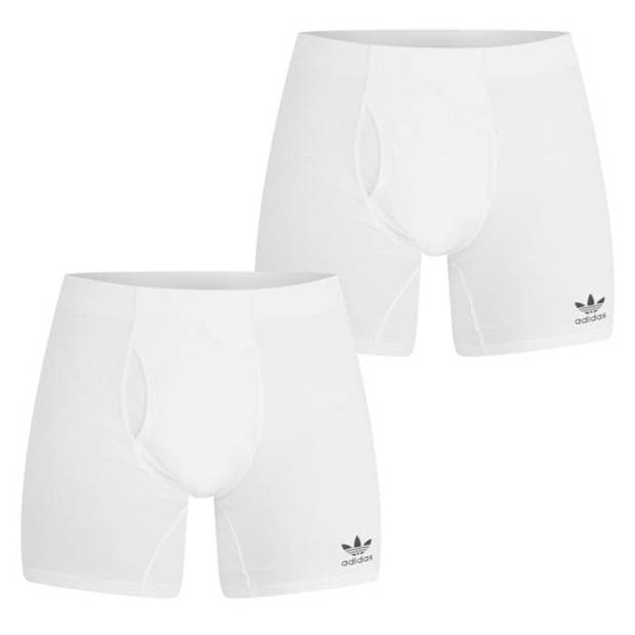アディダス Adidas Originals 【 Originals Comfort Flex Cotton 3-Stripe Boxers Men White 】 オリジナルス インナー 下着 ナイトウェア メンズ インナー 下着 ボクサーパンツ メンズ 白色 ホワイト