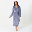 Be You 【 Hooded Velour Longline Dressing Gown - Gift Wrapped Women 】 フード付 ベロア イン...