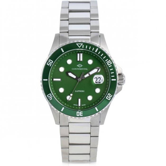 Continental  Sports Watch Men Silver And Green  Watch å ӻ ...