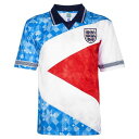 Score Draw 【 England 1990 Mash Up Retro Football Shirt Men Blue 】 レトロ フットボール スポー...