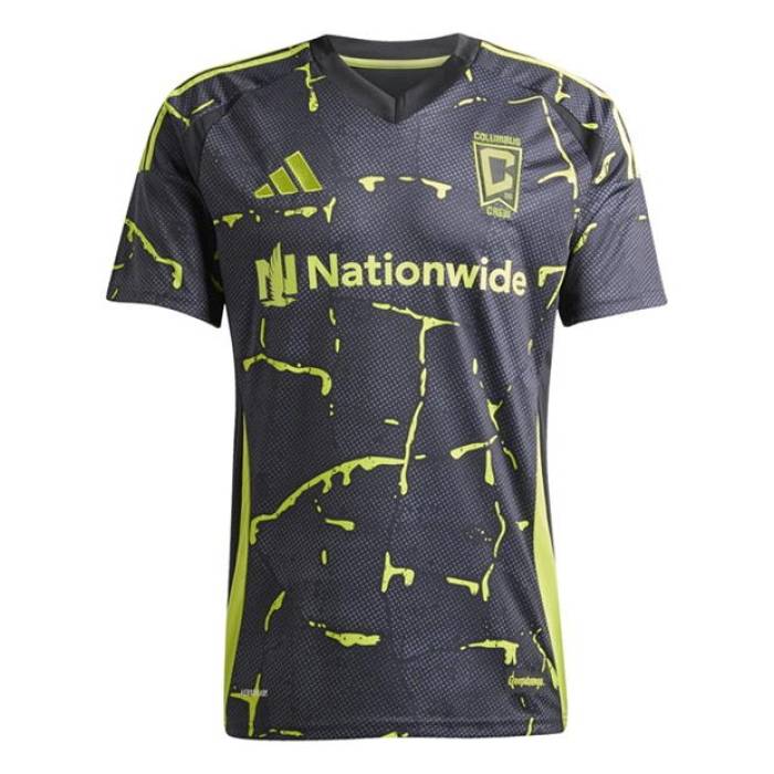 アディダス Adidas 【 Columbus Crew Away Shirt 2025 2026 Adults Men Black 】 コロンバス クルー ス...