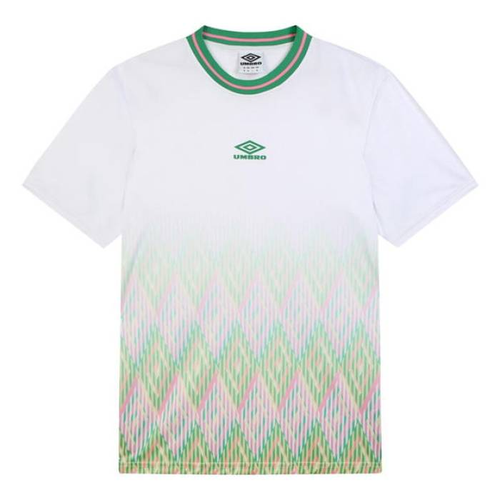 アンブロ Umbro 【 Mirage Football Shirt Mens Men White/Green 】 フットボール メンズ スポーツ アウトドア ...