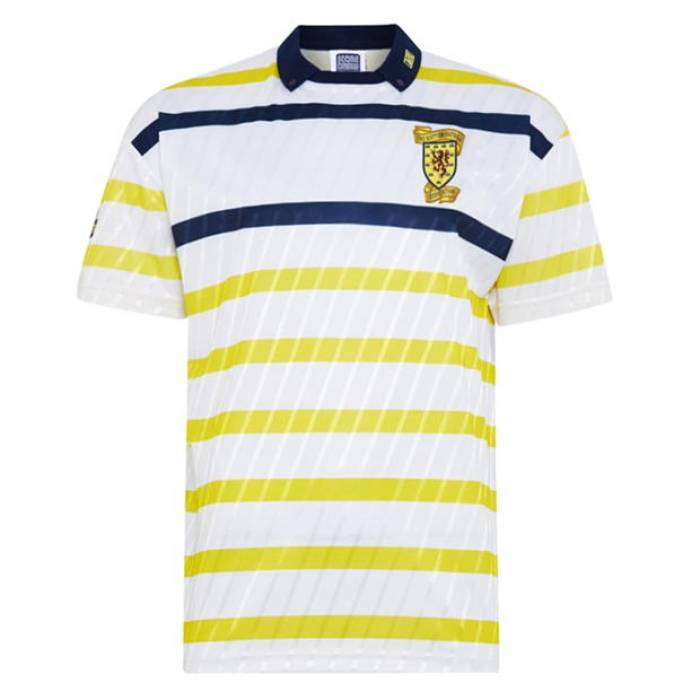 Score Draw 【 Scotland '90 Away Jersey Mens Men White 】 ジャージ メンズ スポーツ アウトドア サッカー ...