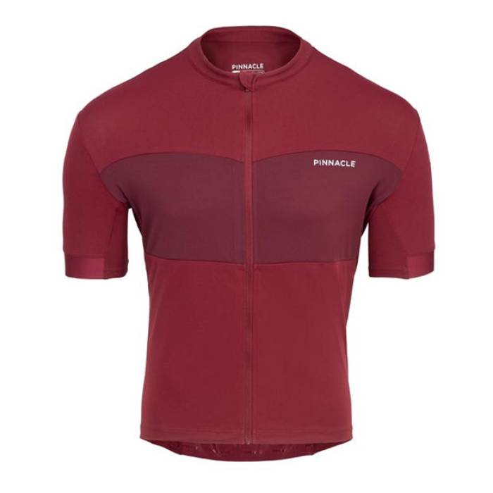 Pinnacle 【 Race Short Sleeve Cycling Top Mens Men Burgundy 】 Sleeve スリーブ メンズ スポーツ アウトドア 自転車 サイクリング ウェア メンズウェア サイクリングジャージ メンズ ワイン色・バーガンデ