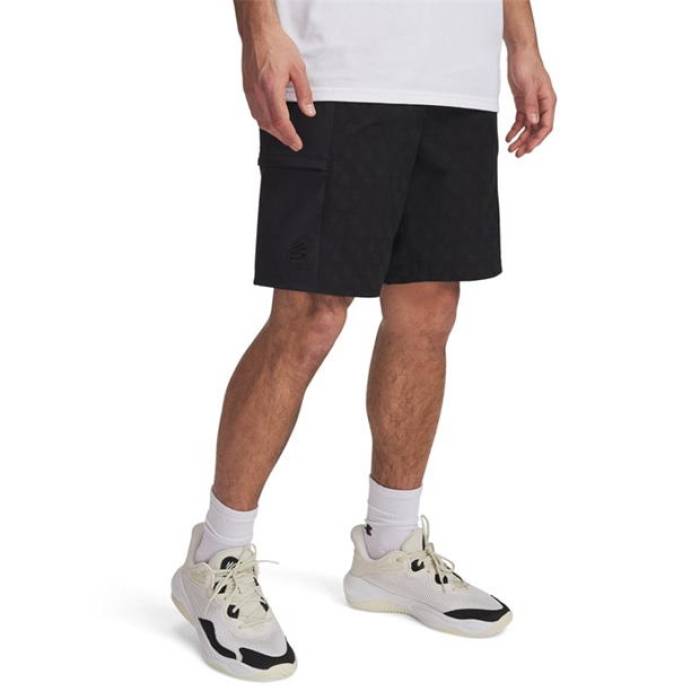 ޡ Under Armour  Curry Woven Shorts Mens Men Black  ꡼ Woven ֥ 硼  ݡ ȥɥ Хåȥܡ 󥺥 ϡեѥ 硼ȥѥ 