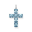 Thomas Sabo 【 Sabo Cross Pendant Women Aqua 】 ジュエリー アクセサリー レディースジュエリー アクセサリー ネックレス ペンダント レディース アクア