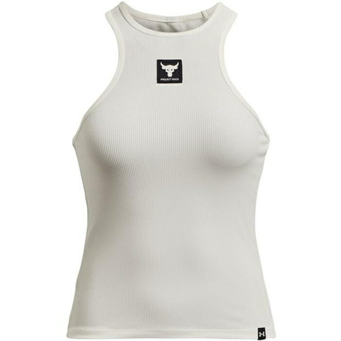 アンダーアーマー Under Armour 【 Project Rock Rib Tank Womens Women Ivory/Black 】 タンクトップ ..
