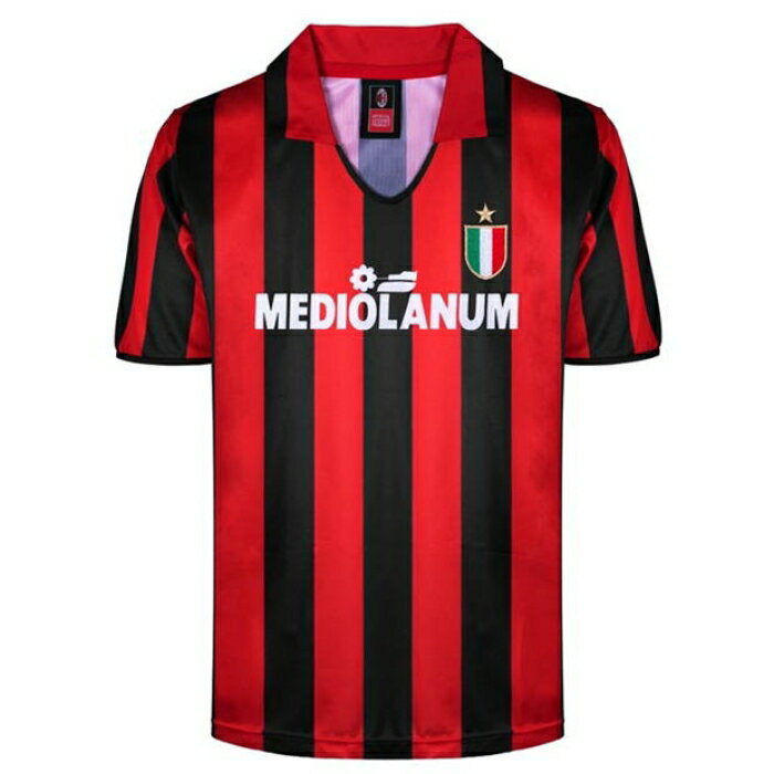Score Draw 【 Ac Milan Home Shirt 1998 1999 Adults Men Red/Black 】 スポーツ アウトドア サッカ...