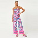 Be You 【 Scarf Print Cami And Trouser Co-Ord Set Womens Women Pink 】 スカーフ レディース ...