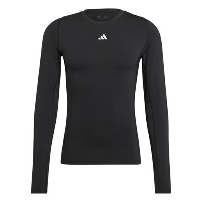 アディダス Adidas 【 Techfit Aeroready Long Sleeve Long-Sleeve Top Sn99 Men Black 】 Sl...