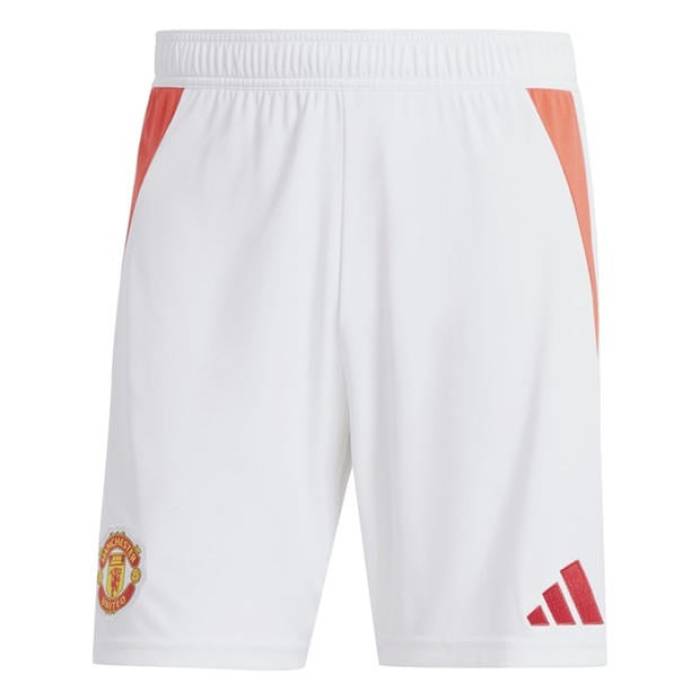 ���ǥ����� Adidas �� Manchester United Home Shorts 2024 2025 Adults Men White �� ��ʥ��ƥå�...