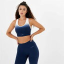 Usa Pro 【 Ombre Sports Bra Women Navy/White 】 スポーツ アウトドア スポーツウェア アクセサリー スポーツ用インナ...