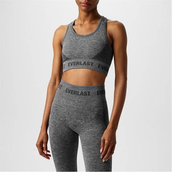 Everlast  Racerback Sports Bra Womens Women Charcoal  ǥ ݡ ...
