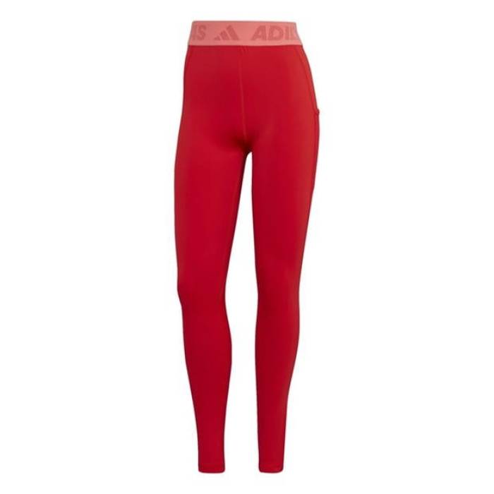 アディダス Adidas 【 Techfit Badge Of Sport Leggings Womens Women Vivred 】 レギンス・タイツ レディース スポーツ アウトドア フィットネス トレーニング ウェア レディースウェア パンツ レディース